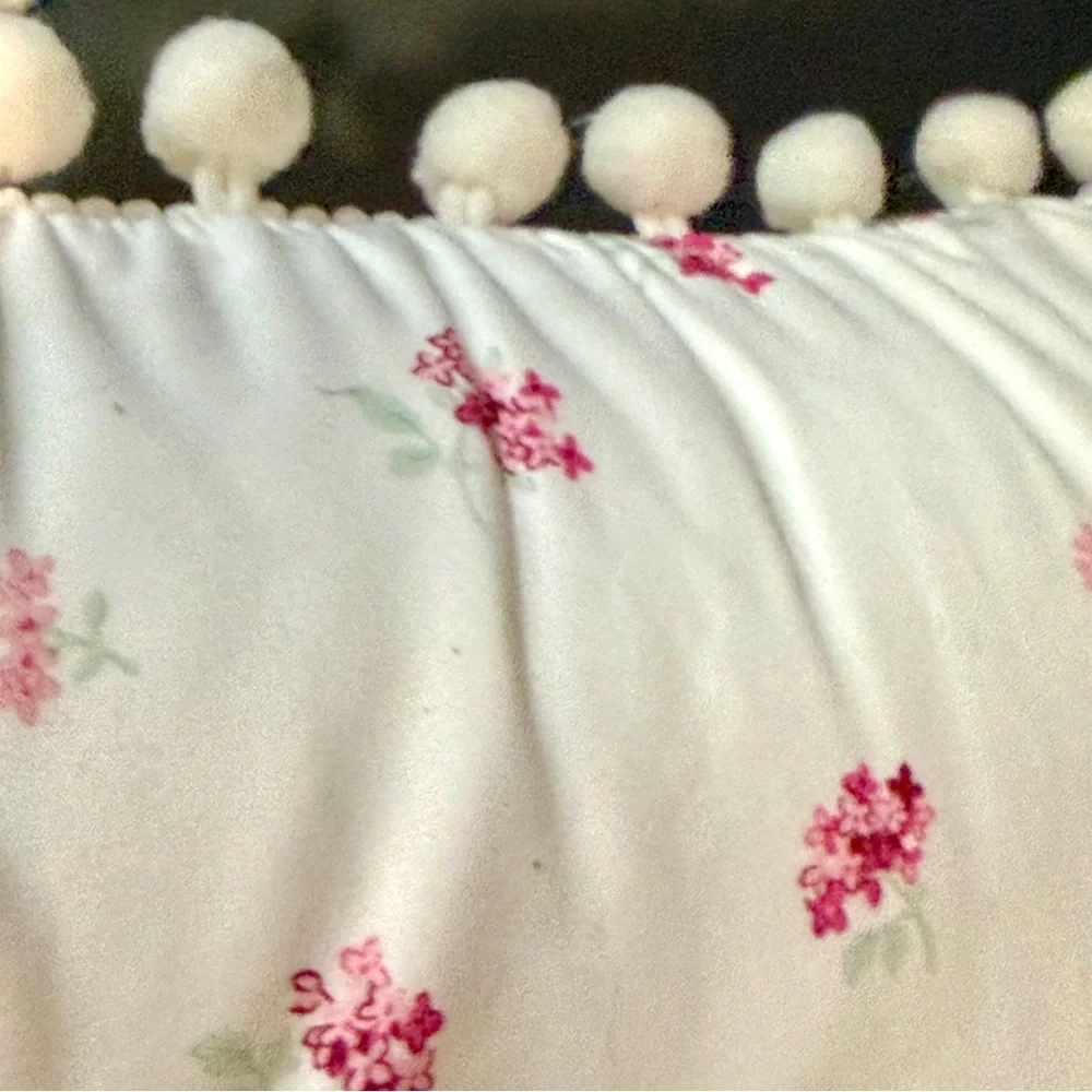 Simply Shabby Chic by Rachel Ashwell Pink Floral Decorative Pillow Cottagecore